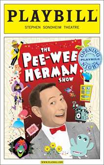 The Pee-wee Herman Show Limited Edition Official Opening Night Playbill 